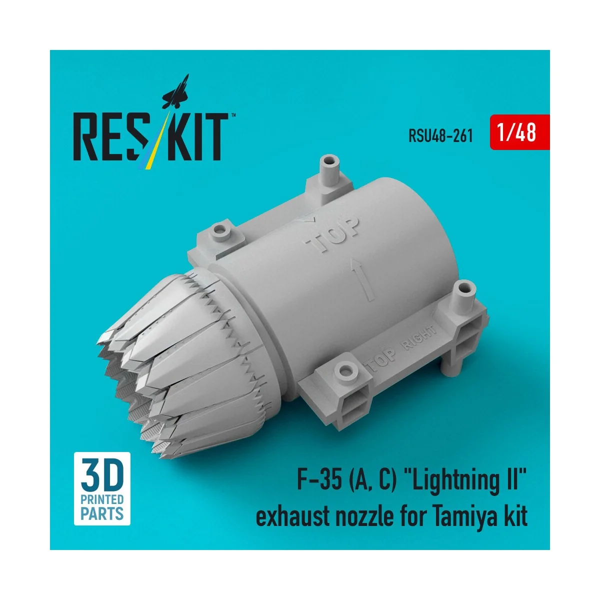F-35 (A, C) Lightning II exhaust nozzle for Tamiya kit - ResKit Mod...
