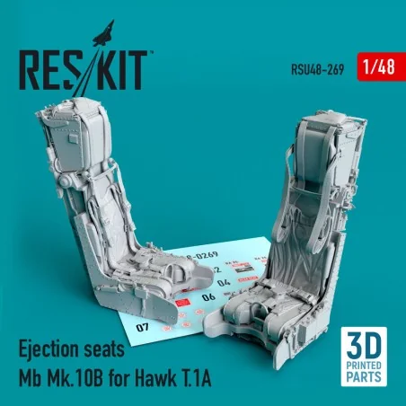Ejection seats Mb Mk.10B for Hawk T.1A (3D Printed), 1/48 - ResKit ...