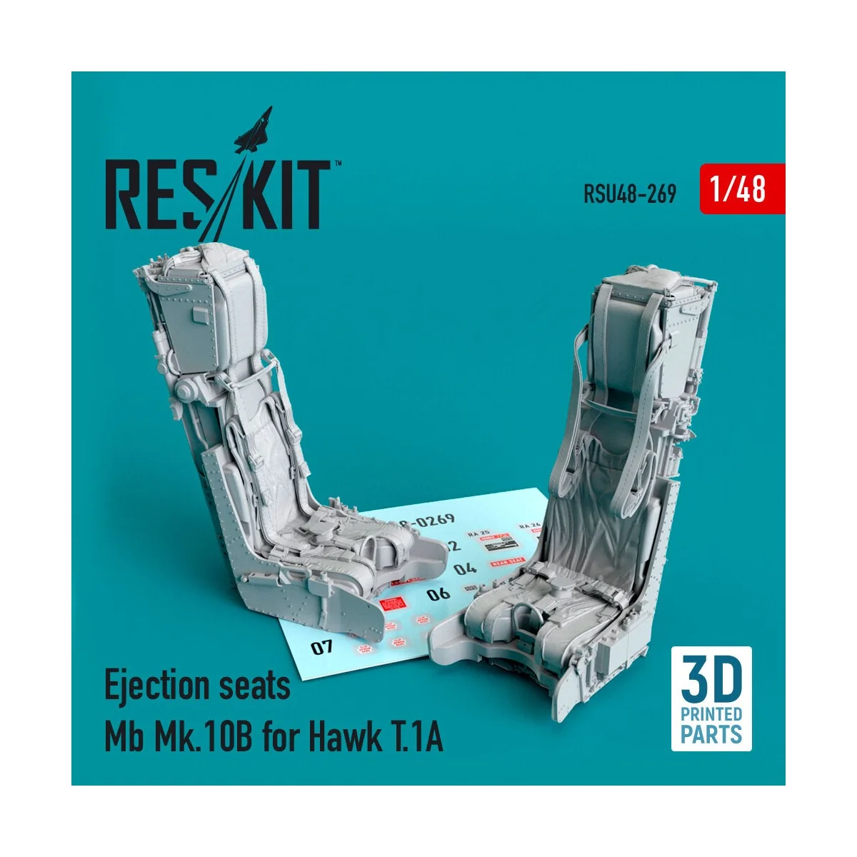 Ejection seats Mb Mk.10B for Hawk T.1A (3D Printed), 1/48 - ResKit ...