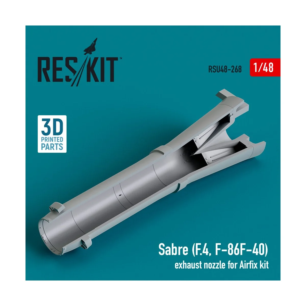 Sabre (F.4, F-86F-40) exhaust nozzle for Airfix kit (3D Printed), 1... Sabre (F.4, F-86F-40) exhaust nozzle for Airfix kit (3D Printed), 1...