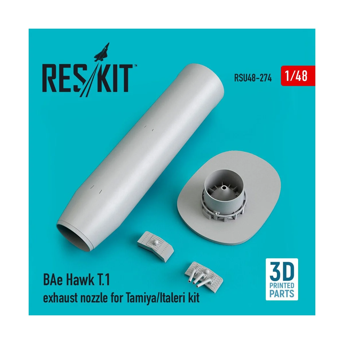 BAe Hawk T.1 exhaust nozzle for Tamiya/Italeri kit (3D Printed), 1/...