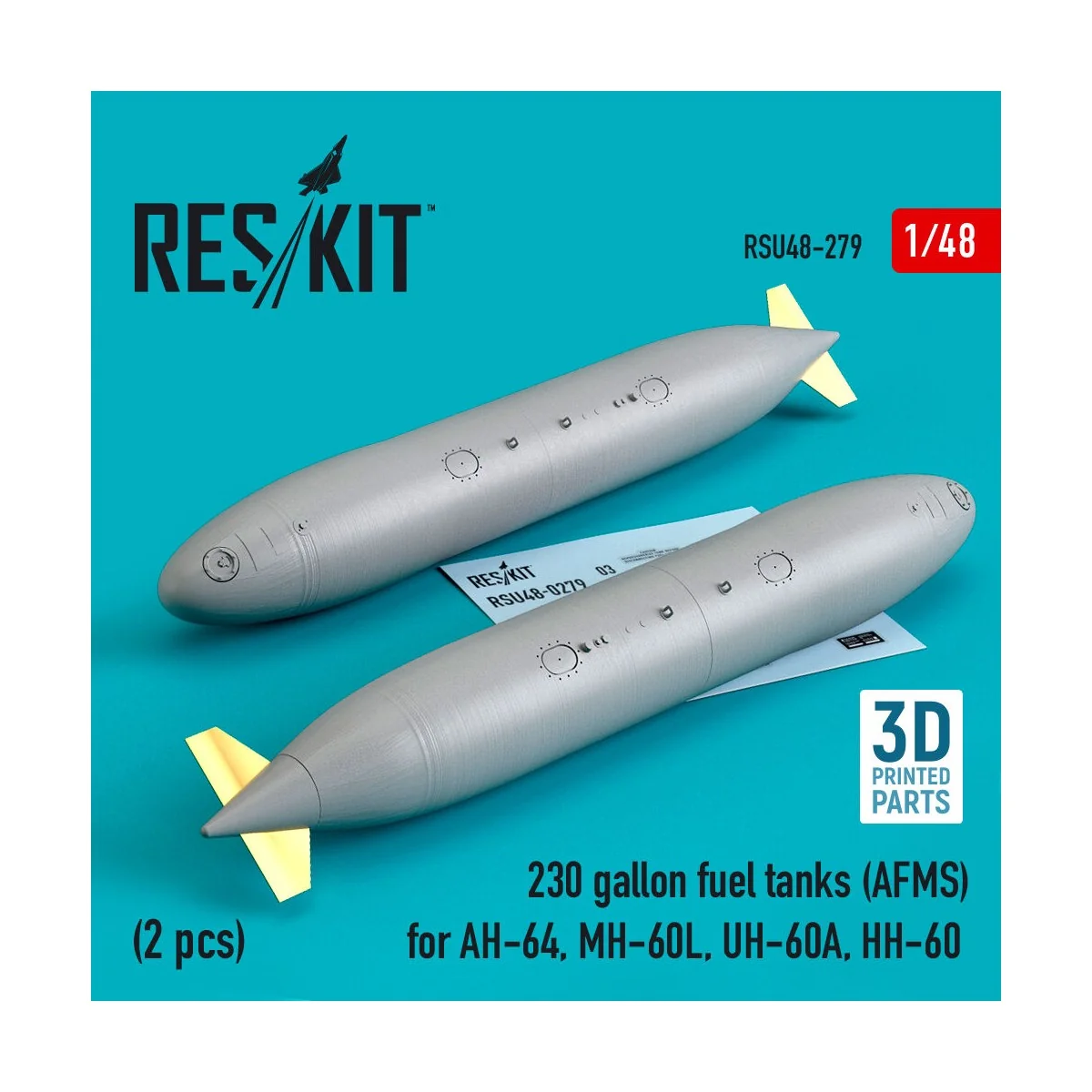 230 gallon fuel tanks (AFMS) for AH-64, MH-60L, UH-60A, HH-60 (2 pc...