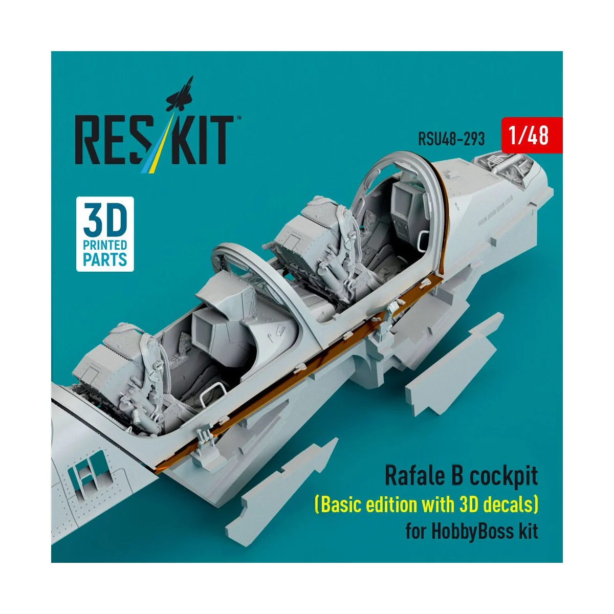 Rafale B cockpit (Basic edition with 3D decals) for HobbyBoss kit (...