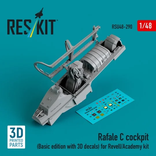Rafale C cockpit (Basic edition with 3D decals) for Revell/Academy ...