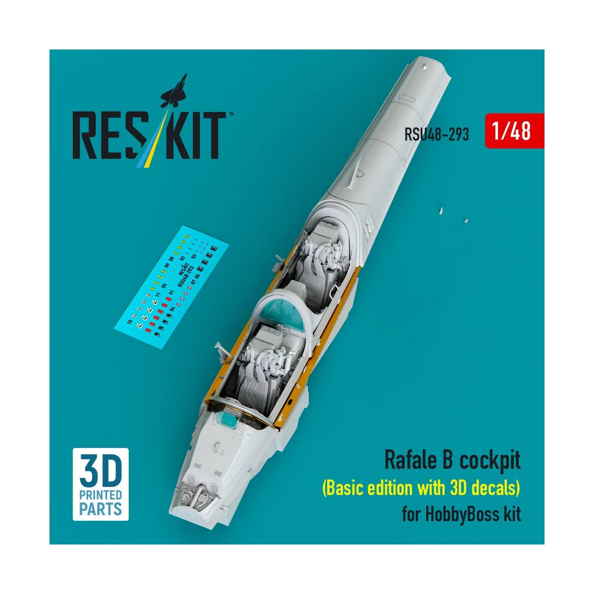 Rafale B cockpit (Basic edition with 3D decals) for HobbyBoss kit (...