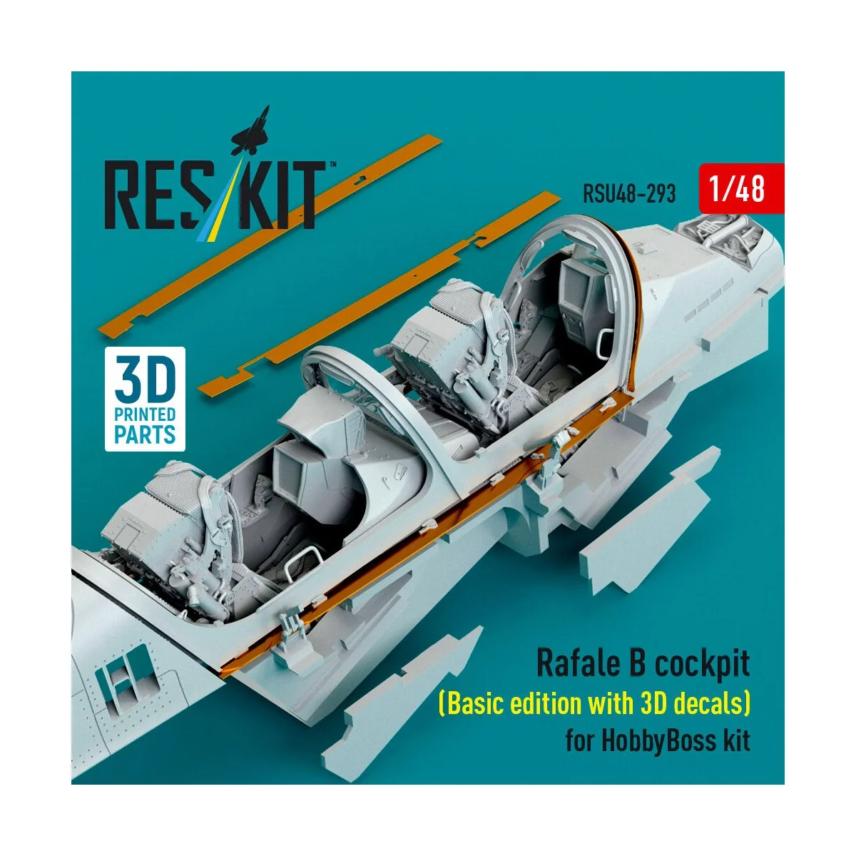 Rafale B cockpit (Basic edition with 3D decals) for HobbyBoss kit (...