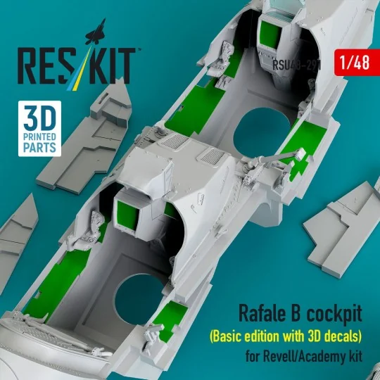 Rafale B cockpit (Basic edition with 3D decals) for Revell/Academy ... Rafale B cockpit (Basic edition with 3D decals) for Revell/Academy ...
