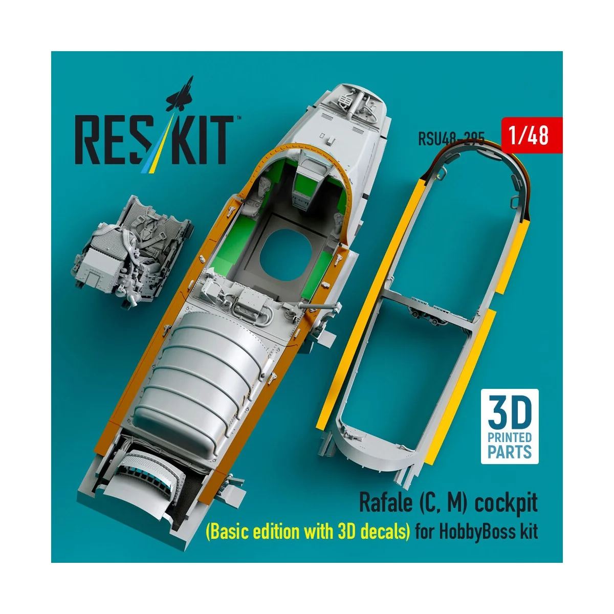 Rafale (C, M) cockpit (Basic edition with 3D decals) for HobbyBoss ...