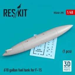 610 gallon fuel tank for F-15 (1 pcs) (3D Printed) - ResKit Models ...