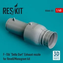 F-106 Delta Dart exhaust nozzle for Revell/Monogram kit - ResKit Mo...
