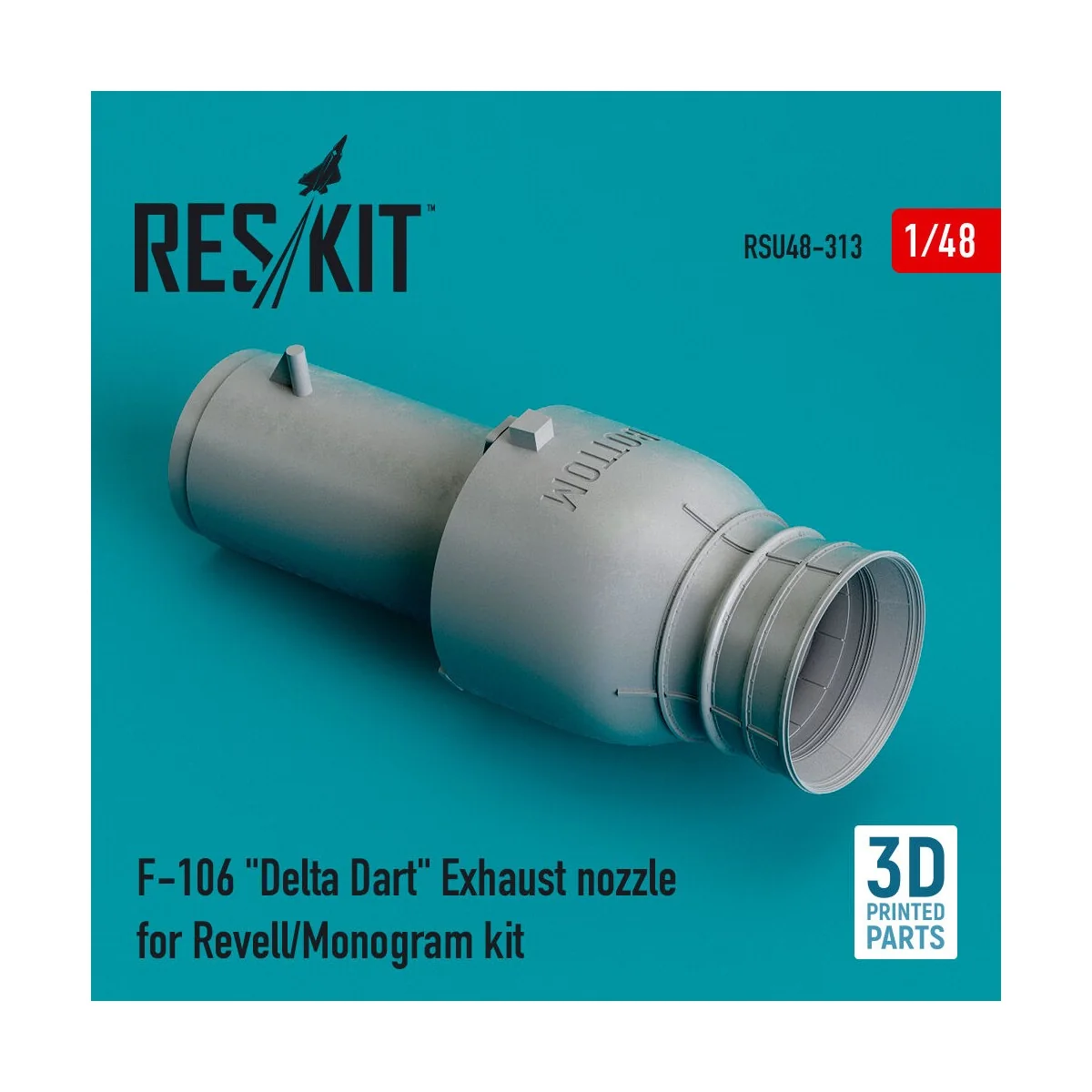 F-106 Delta Dart exhaust nozzle for Revell/Monogram kit - ResKit Mo...