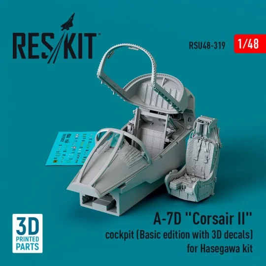 A-7D Corsair II cockpit (Basic edition with 3D decals) for Hasegawa...