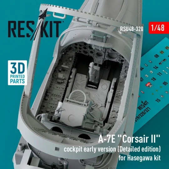 A-7E Corsair II cockpit early version (Detailed edition) for Hasega...