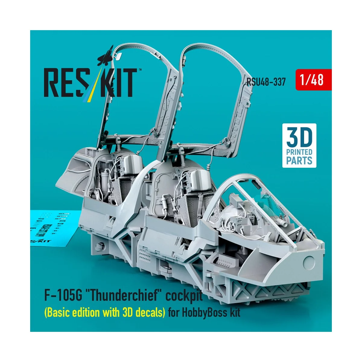 F-105G Thunderchief cockpit (Basic edition with 3D decals) for Hobb...