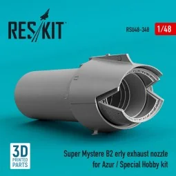 Super Mystere B2 early exhaust nozzle for Azur / Special Hobby kit ...