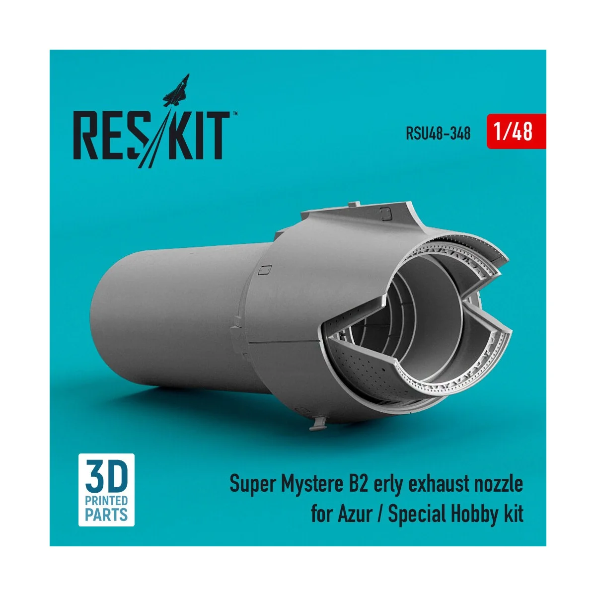 Super Mystere B2 early exhaust nozzle for Azur / Special Hobby kit ...