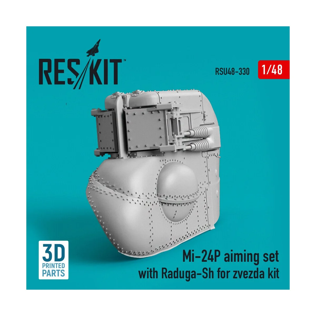 Mi-24P aiming set with Raduga-Sh for zvezda kit (3D Printed) - ResK...