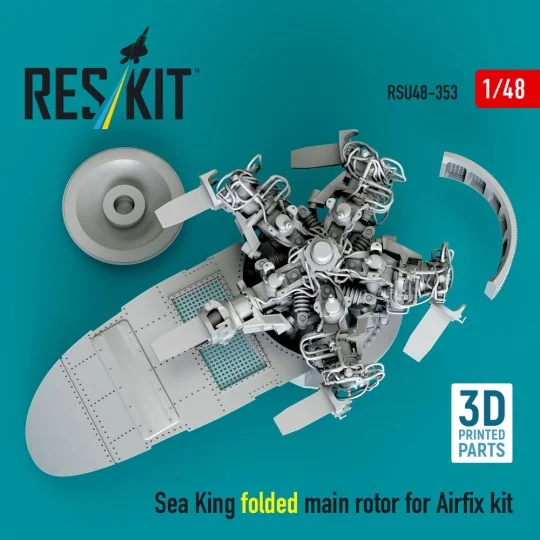 Sea King folded main rotor for Airfix kit (3D printed), 1/48 - ResK... Sea King folded main rotor for Airfix kit (3D printed), 1/48 - ResK...