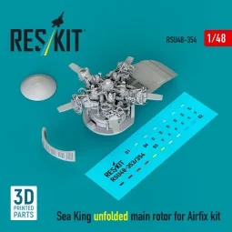 Sea King unfolded main rotor for Airfix kit (3D printed), 1/48 - Re...