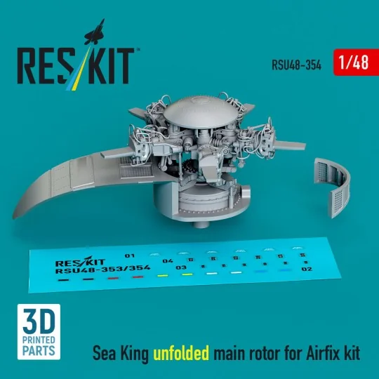 Sea King unfolded main rotor for Airfix kit (3D printed), 1/48 - Re... Sea King unfolded main rotor for Airfix kit (3D printed), 1/48 - Re...