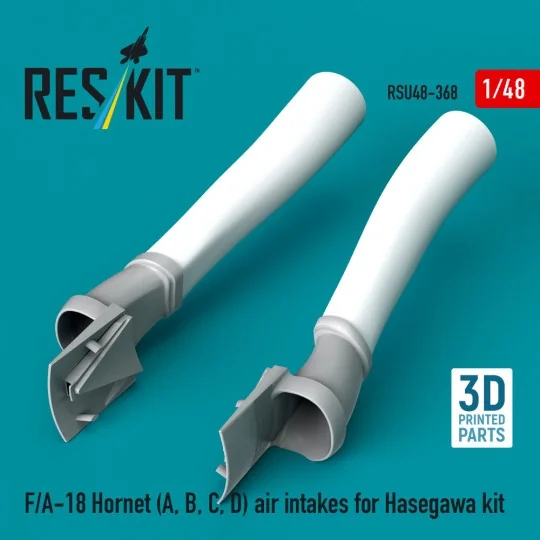 F/A-18 Hornet (A, B, C, D) air intakes for Hasegawa kit (3D Printed...