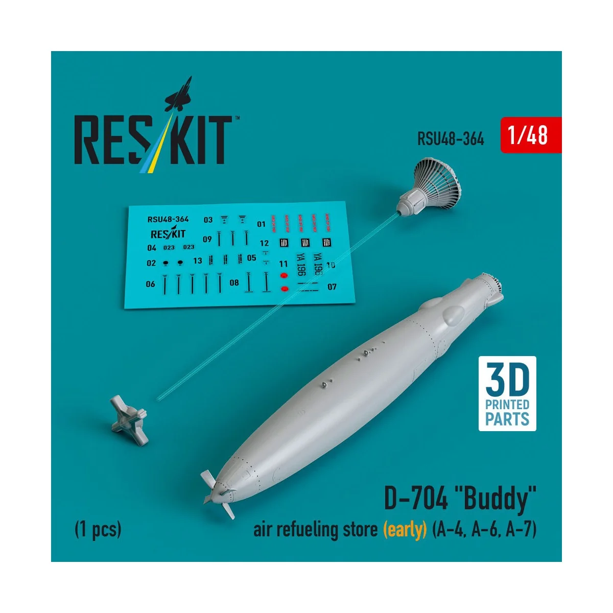 D-704 Buddy air refueling store (early) (1 pcs) (A-4, A-6, A-7) (3D... D-704 Buddy air refueling store (early) (1 pcs) (A-4, A-6, A-7) (3D...