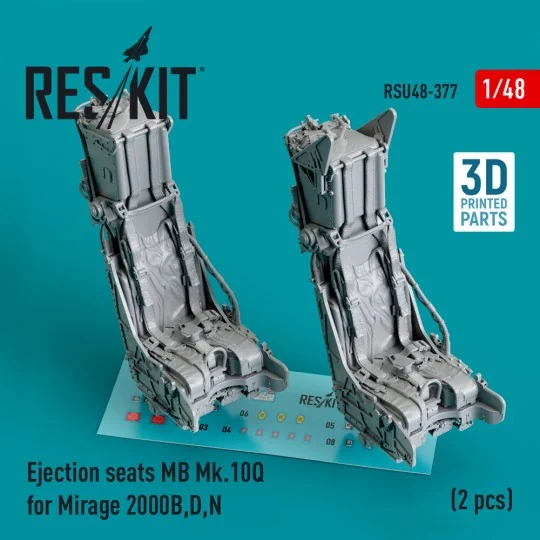 Ejection seats MB Mk.10Q for Mirage 2000B,D,N (2 pcs) (3D Printed) ...