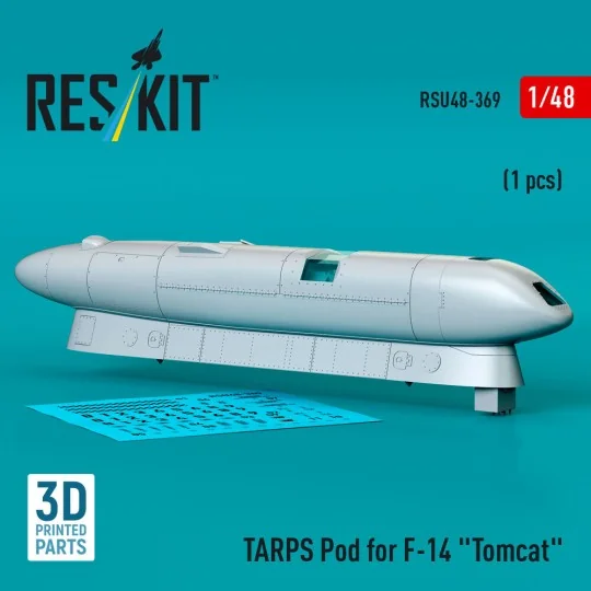 TARPS pod for F-14 Tomcat (1 pcs) (3D printed), 1/48 - ResKit Model...