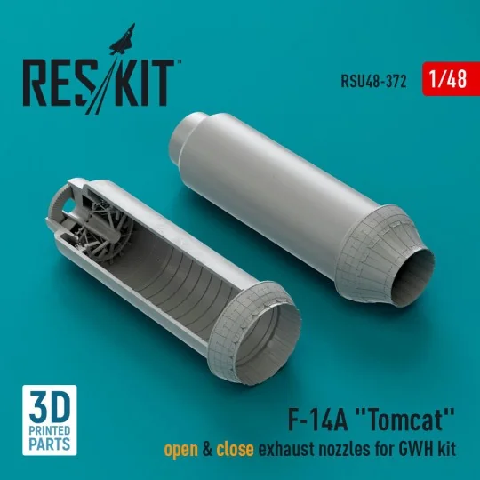 F-14A Tomcat open & close exhaust nozzles for GWH kit (3D Printed) ...