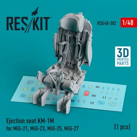 Ejection seat KM-1M for MiG-21, MiG-23, MiG-25, MiG-27 (1 pcs) (3D ...