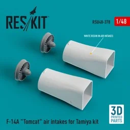 F-14A Tomcat air intakes for Tamiya kit (3D Printed), 1/48 - ResKit...