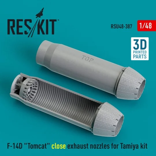 F-14D Tomcat close exhaust nozzles for Tamiya kit (3D Printed) - Re...