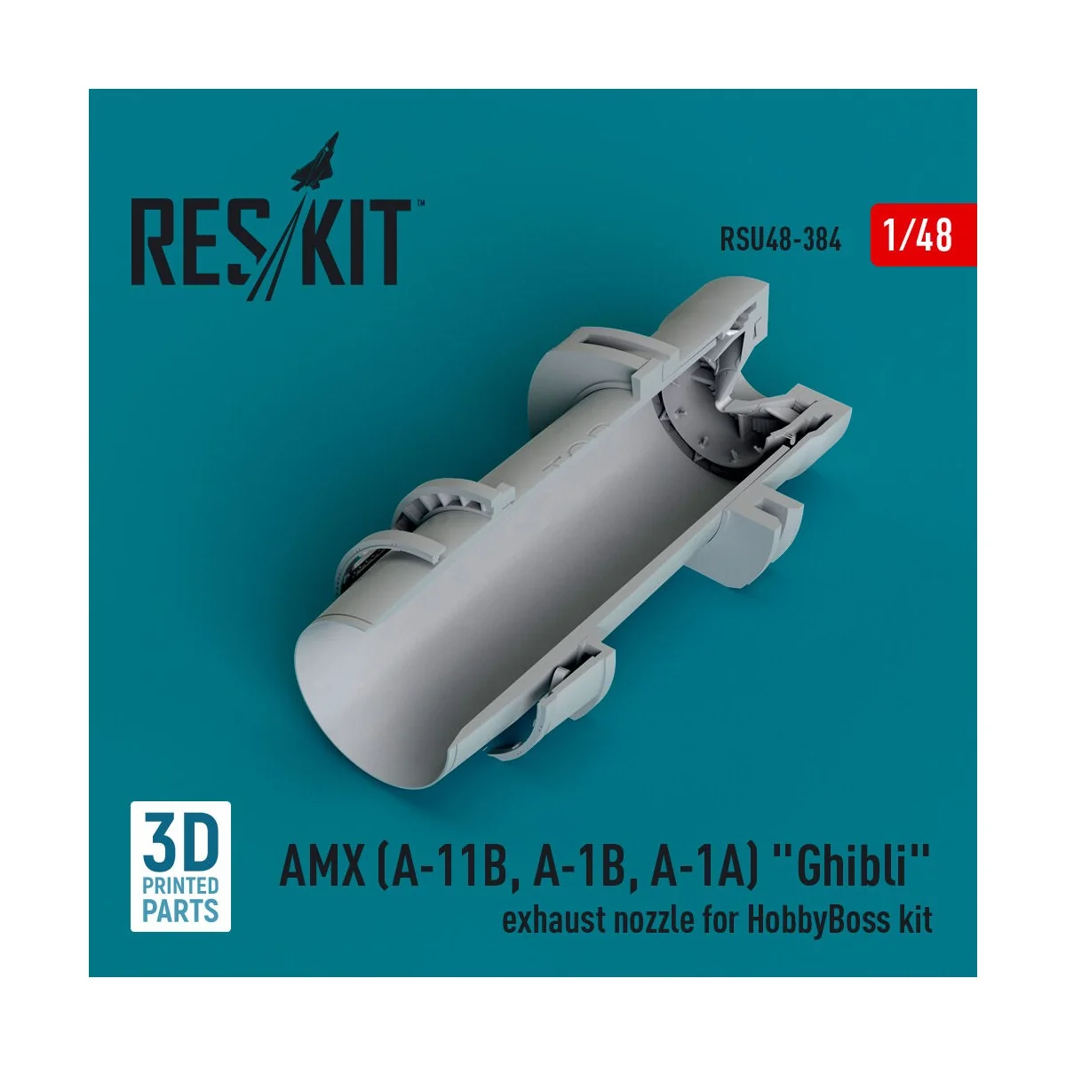 AMX (A-11B, A-1B, A-1A) Ghibli exhaust nozzle for HobbyBoss kit (3D... AMX (A-11B, A-1B, A-1A) Ghibli exhaust nozzle for HobbyBoss kit (3D...