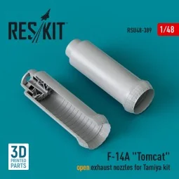 F-14A Tomcat open exhaust nozzles for Tamiya kit (3D Printed) - Res...