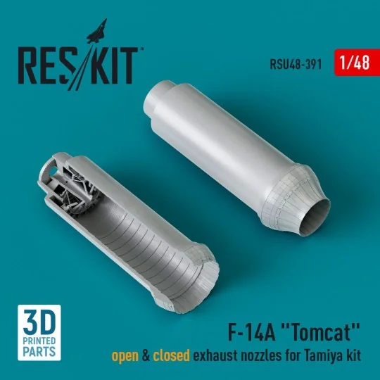 F-14A Tomcat open & closed exhaust nozzles for Tamiya kit (3D Print...