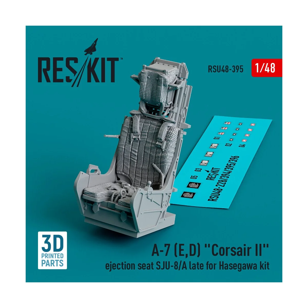 A-7 (E, D) Corsair II ejection seat SJU-8/A late for Hasegawa kit (...