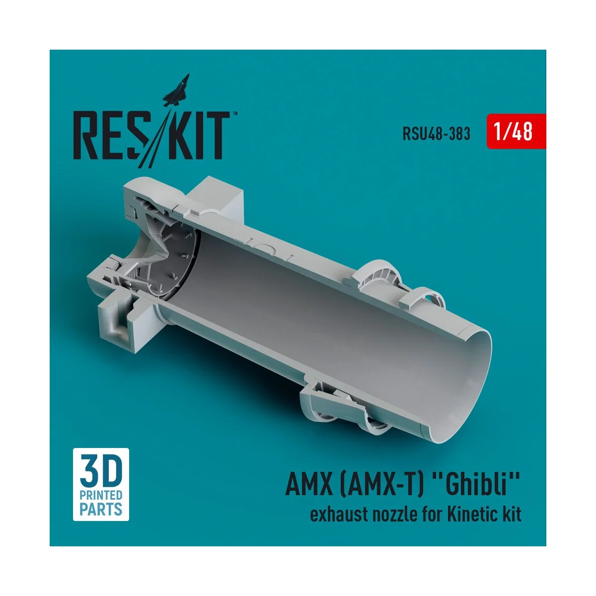 AMX (AMX-T) Ghibli exhaust nozzle for Kinetic kit (3D Printed) - Re...