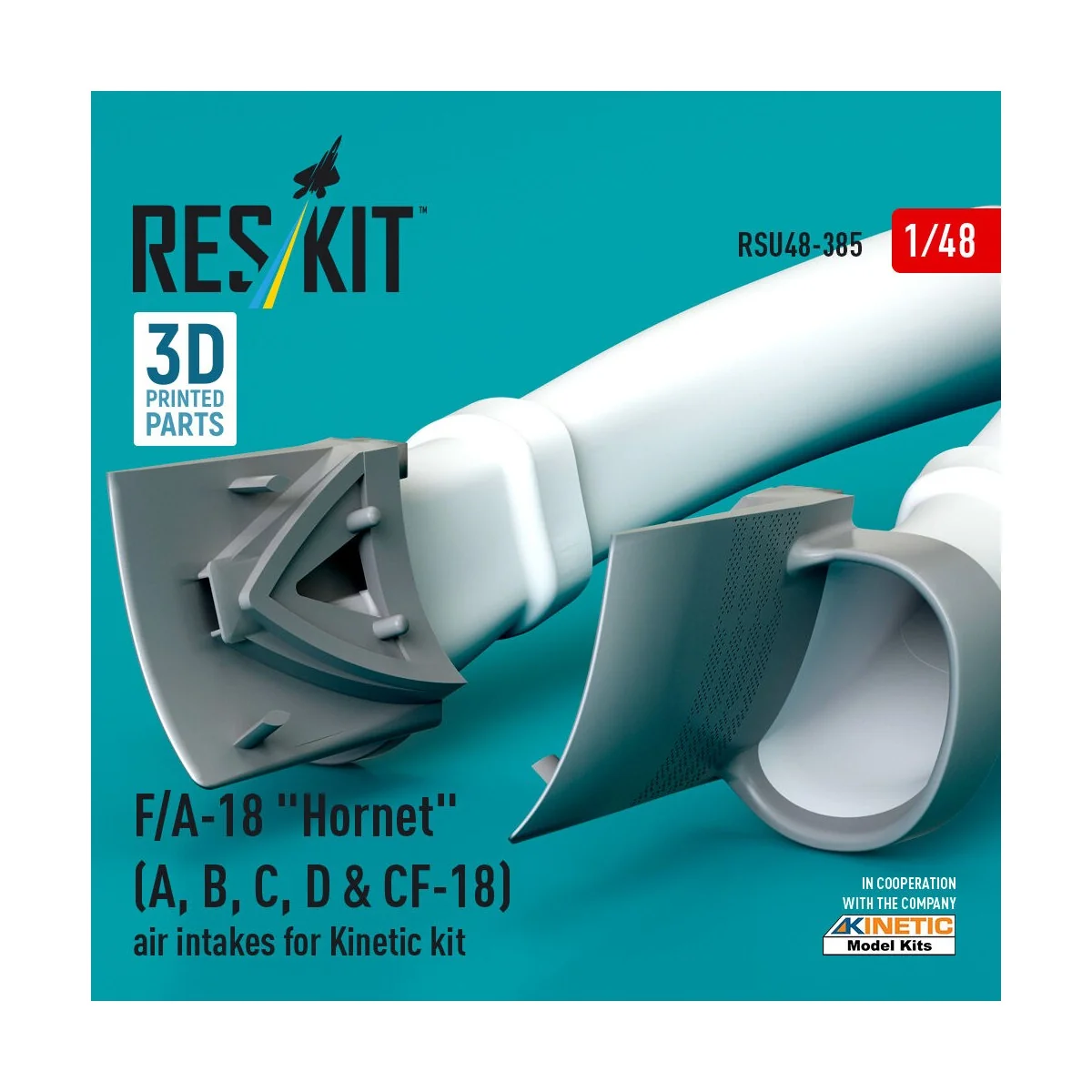 F/A-18 Hornet (A, B, C, D & CF-18) air intakes for Kinetic kit (3D ...