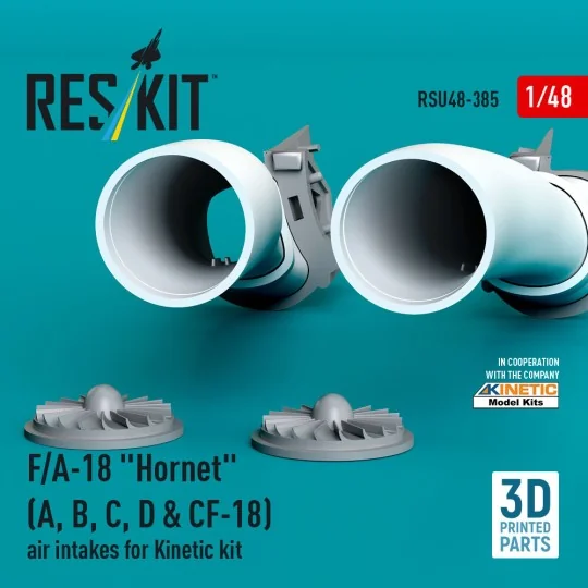 F/A-18 Hornet (A, B, C, D & CF-18) air intakes for Kinetic kit (3D ...