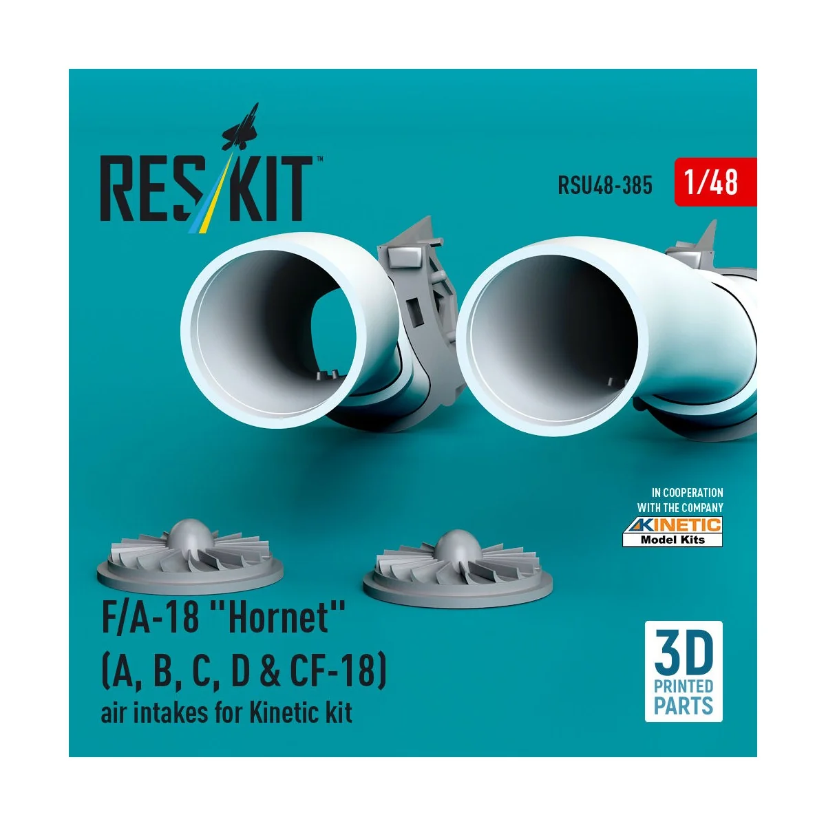 F/A-18 Hornet (A, B, C, D & CF-18) air intakes for Kinetic kit (3D ... F/A-18 Hornet (A, B, C, D & CF-18) air intakes for Kinetic kit (3D ...