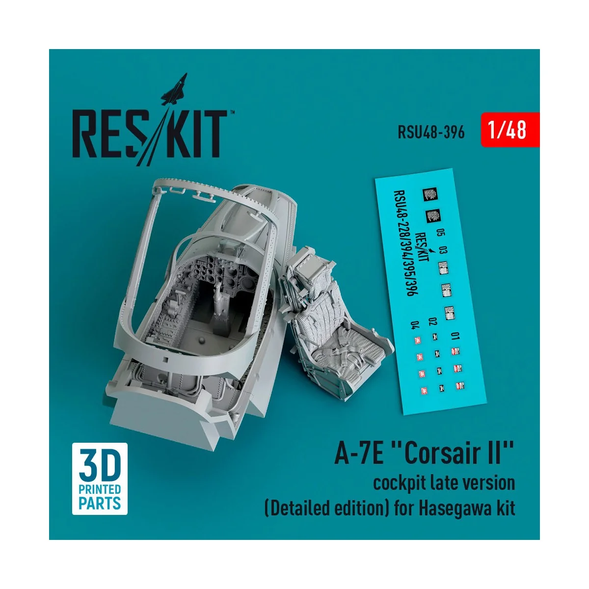 A-7E Corsair II cockpit late version (Detailed edition) for Hasegaw...