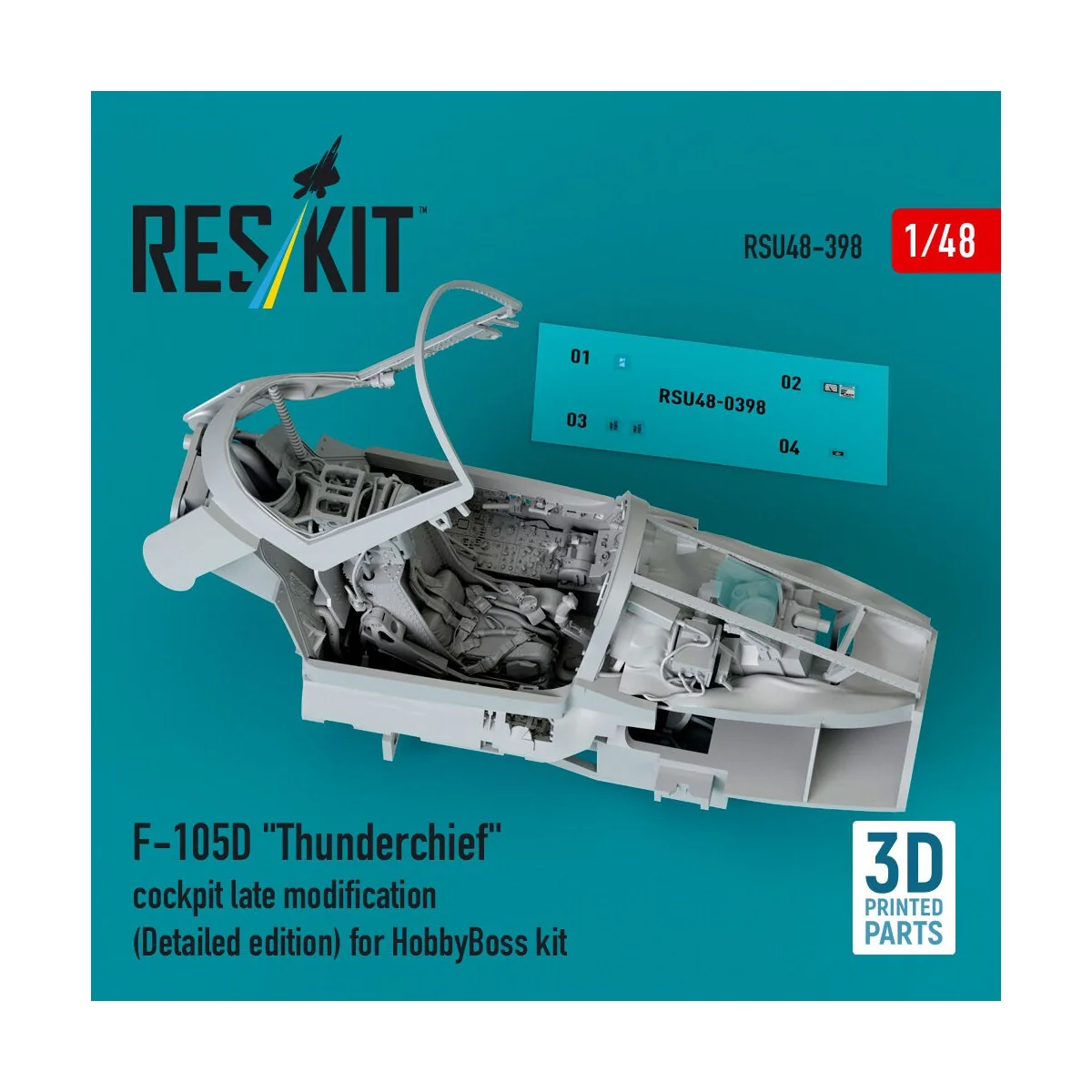 F-105D Thunderchief cockpit late modification (Detailed edition) fo...