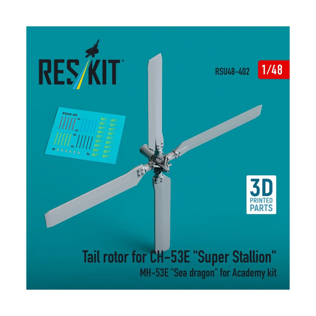 Tail rotor for CH-53E Super Stallion, MH-53E Sea dragon for Academy...