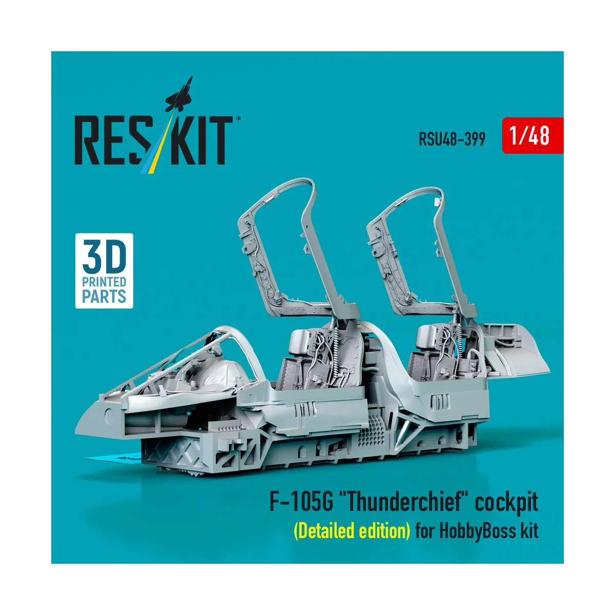 F-105G Thunderchief cockpit (Detailed edition) for HobbyBoss kit (3... F-105G Thunderchief cockpit (Detailed edition) for HobbyBoss kit (3...