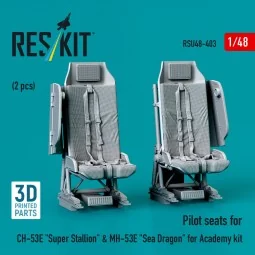 Pilot seats for CH-53E Super Stallion & MH-53E Sea Dragon for Acade...