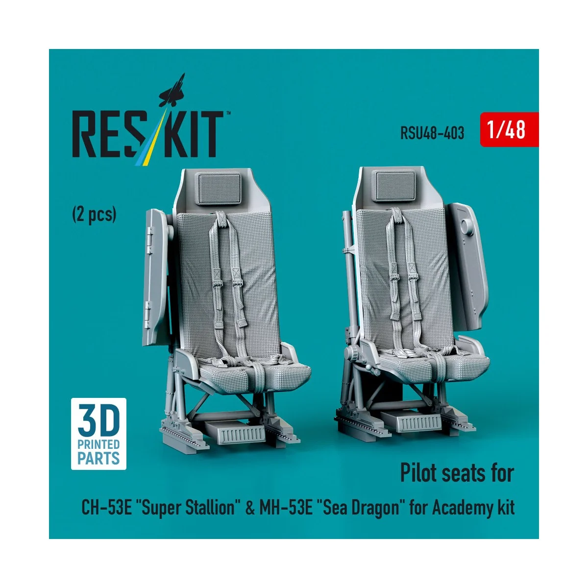 Pilot seats for CH-53E Super Stallion & MH-53E Sea Dragon for Acade...
