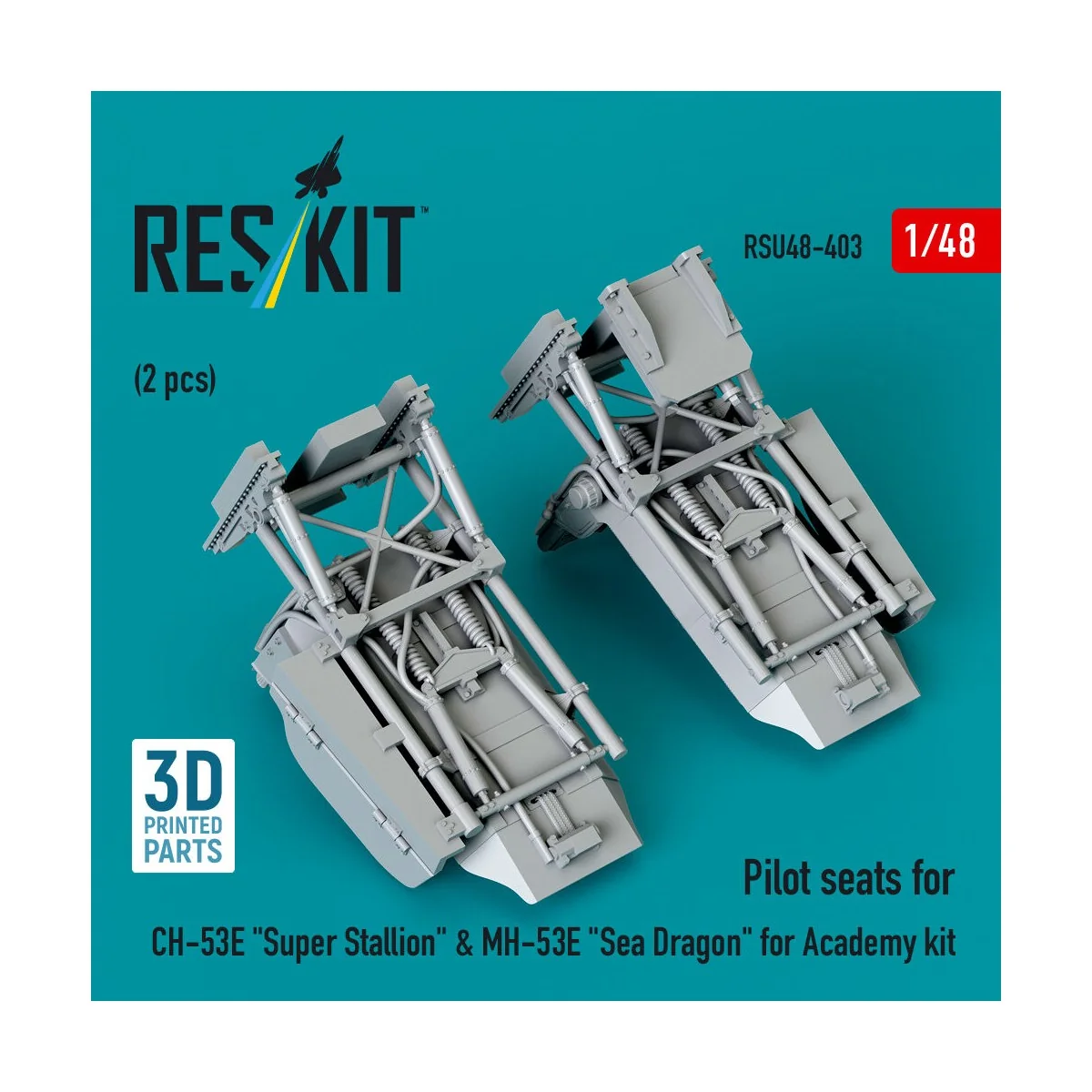Pilot seats for CH-53E Super Stallion & MH-53E Sea Dragon for Acade...