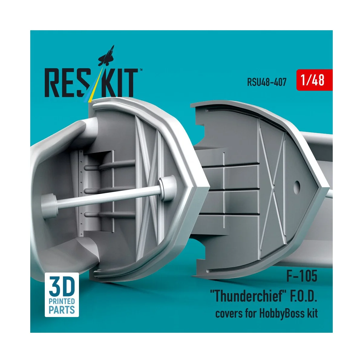 F-105 Thunderchief F.O.D. covers for HobbyBoss kit (3D Printed) - R...