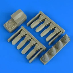 P-3 Orion propellers w/tool for Hasegawa, 1/72 - Quickboost QB72 555