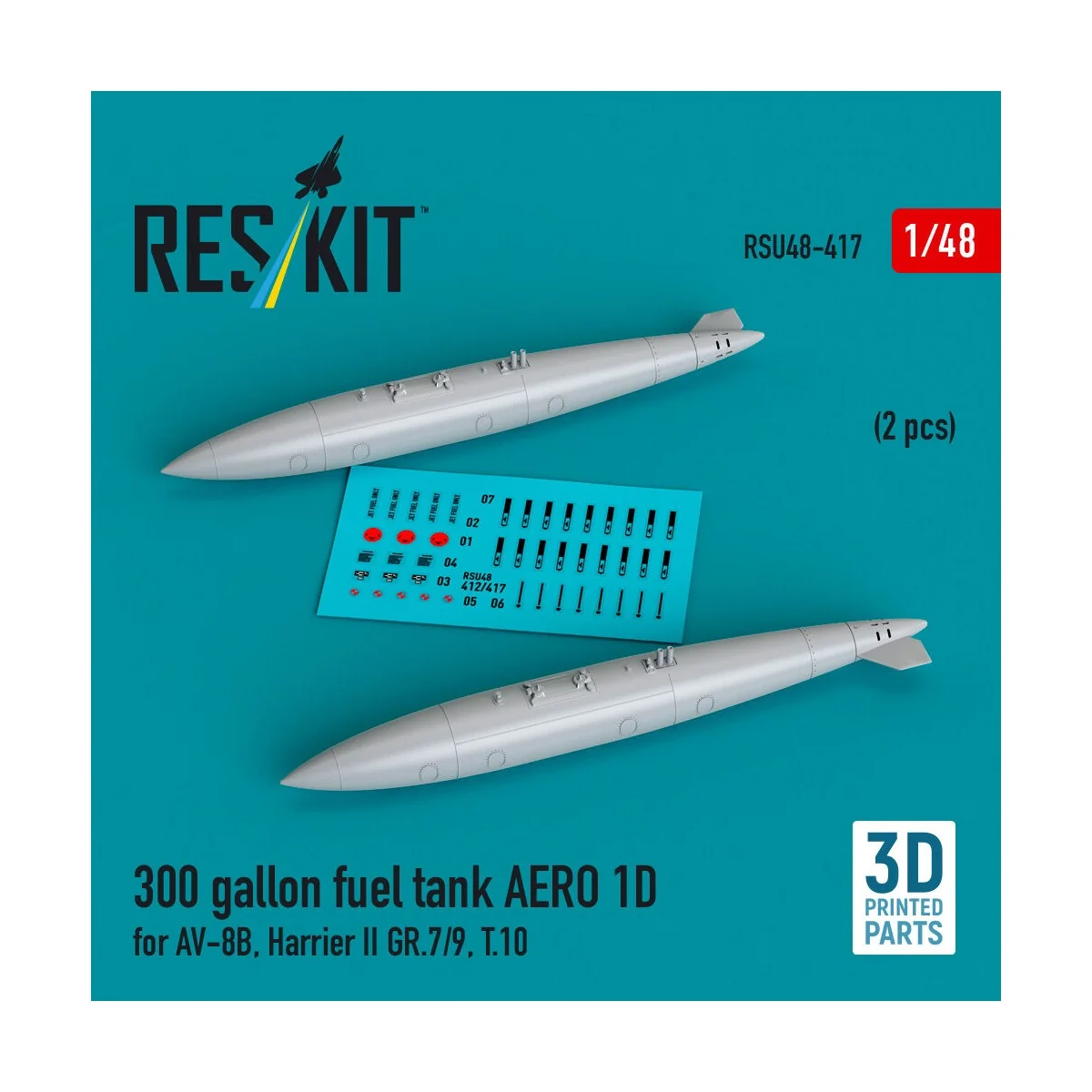 300 gallon fuel tank AERO 1D for AV-8B, Harrier II GR.7/9, T.10 (2 ...